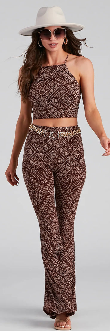Desert Queen Boho Flare Pants