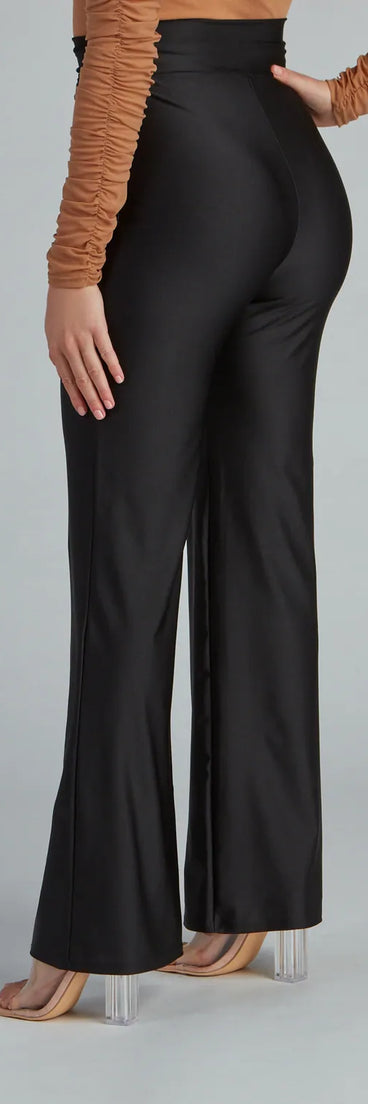 Chic Tie-Front Wide-Leg Pants