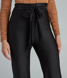 Chic Tie-Front Wide-Leg Pants