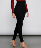 Classic High Waist Ponte Knit Leggings