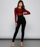 Classic High Waist Ponte Knit Leggings