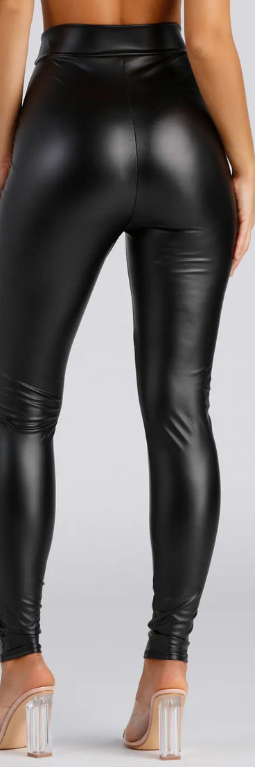 So Sleek Faux Leather Leggings