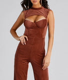 Trendy Vibes Velvet Jumpsuit