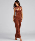 Trendy Vibes Velvet Jumpsuit