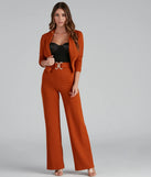 House Of Glam Belted Wide Leg Pants