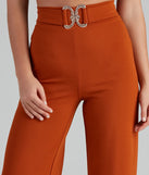 House Of Glam Belted Wide Leg Pants