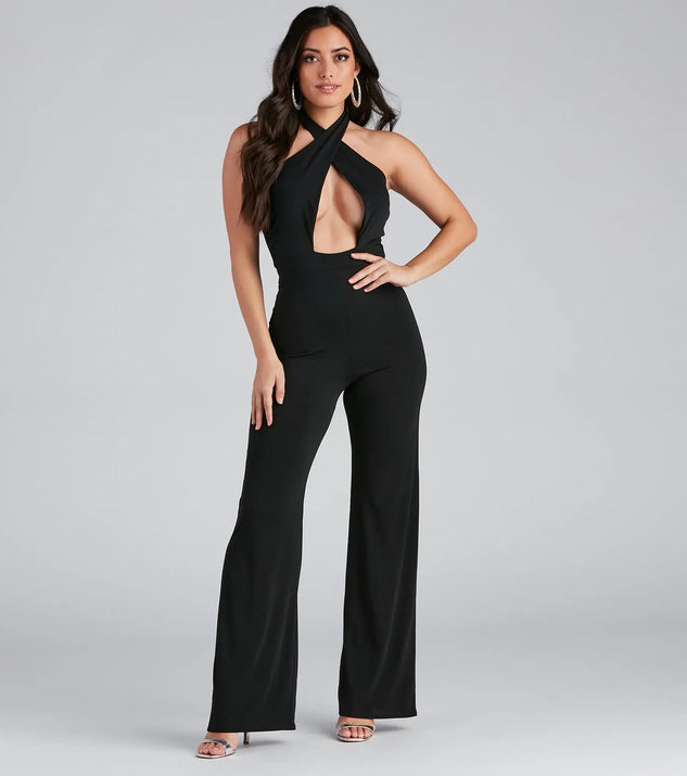Cross My Heart Halter Jumpsuit