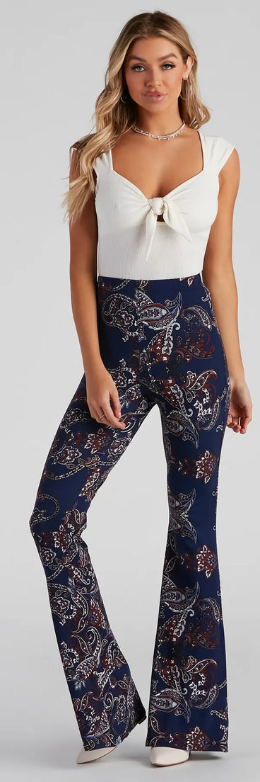 Paisley Babe Flare Pants