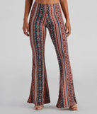 Bohemian Daze Medallion Print Flare Pants