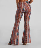 Bohemian Daze Medallion Print Flare Pants