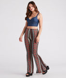 Summer Style Muse Boho Print Flare Pants