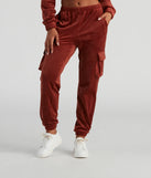 Serious Chills Velour Cargo Joggers