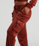 Serious Chills Velour Cargo Joggers