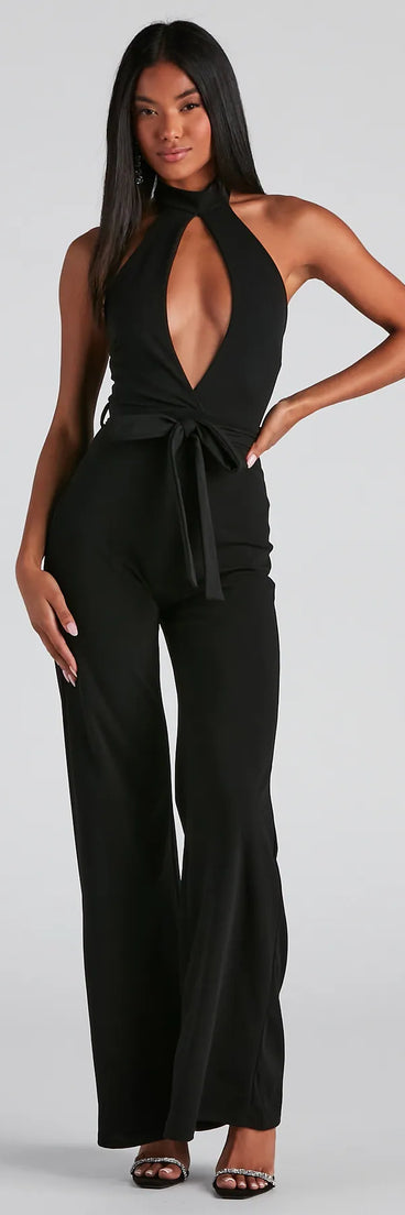 Key To Style Flared Jumpsuit
