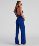 Secret Sauce Halter Wrap Jumpsuit