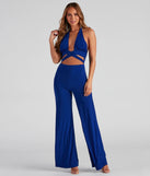 Secret Sauce Halter Wrap Jumpsuit
