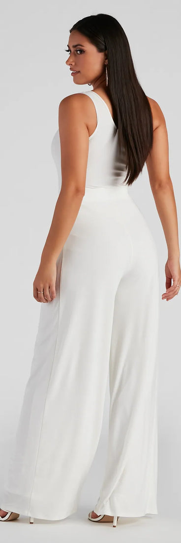 Like Minded One Shoulder Jumpsuit