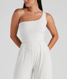 Like Minded One Shoulder Jumpsuit