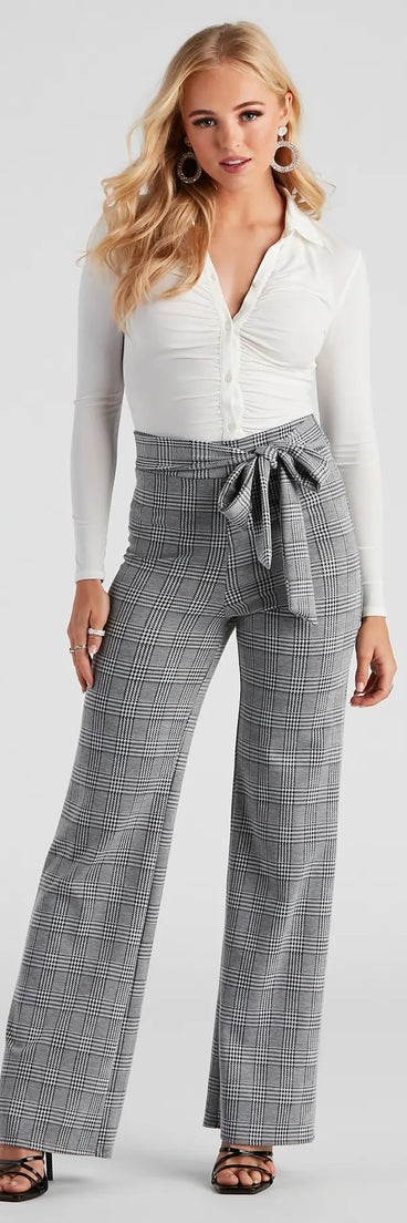 Perfect 'Fit Plaid Trouser Pants