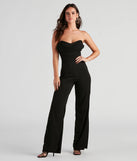 New Fling Crepe Strapless Jumpsuit