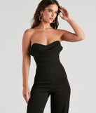 New Fling Crepe Strapless Jumpsuit