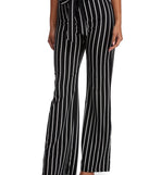 Classic Stripes Tie Waist Pants