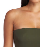 On Point Strapless Catsuit