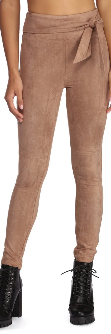Stylin' Skinny Suede Pants