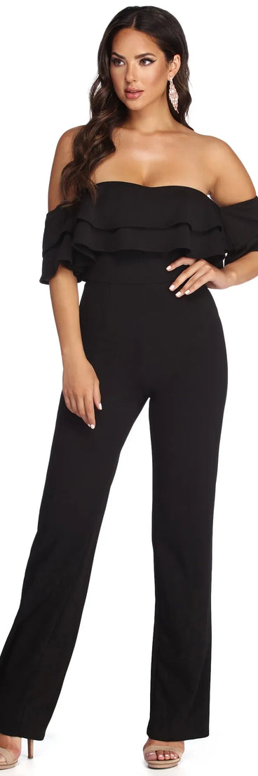 Ready To Party Ruffle Jumpsuit