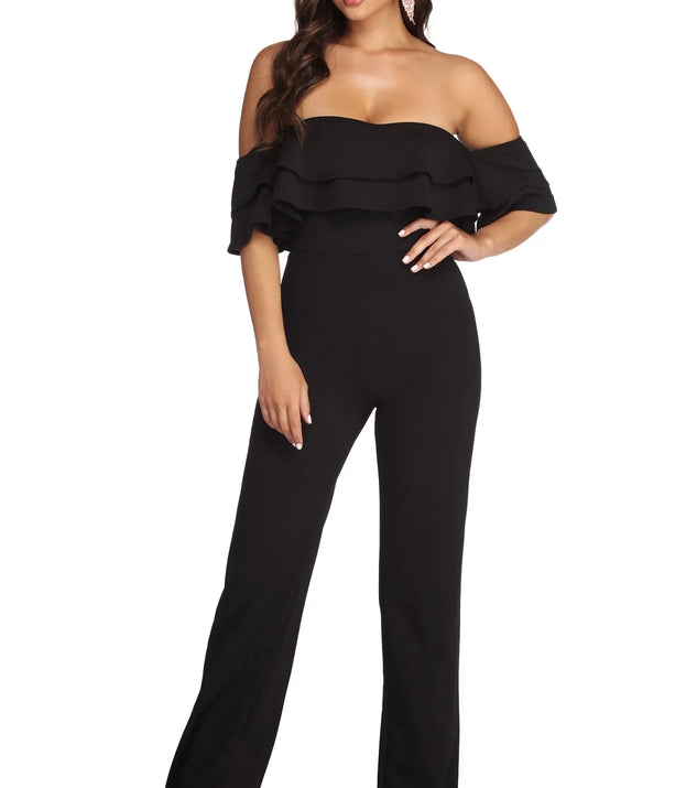 Ready to ruffle jumpsuit on sale