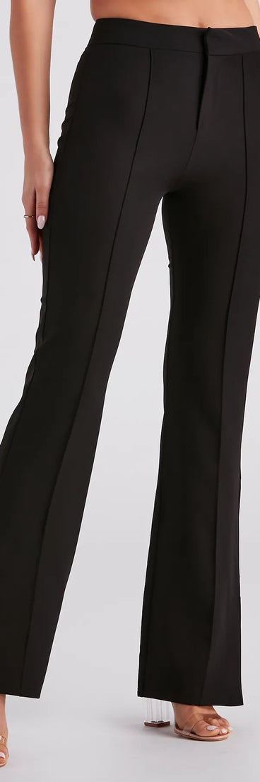 Fashion Mogul Slit Trouser Pants