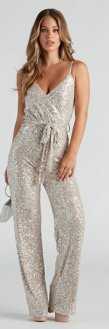 Alluring Glamour Sequin Jumpsuit