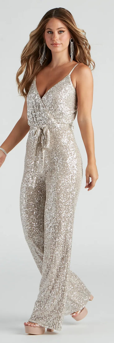 Alluring Glamour Sequin Jumpsuit