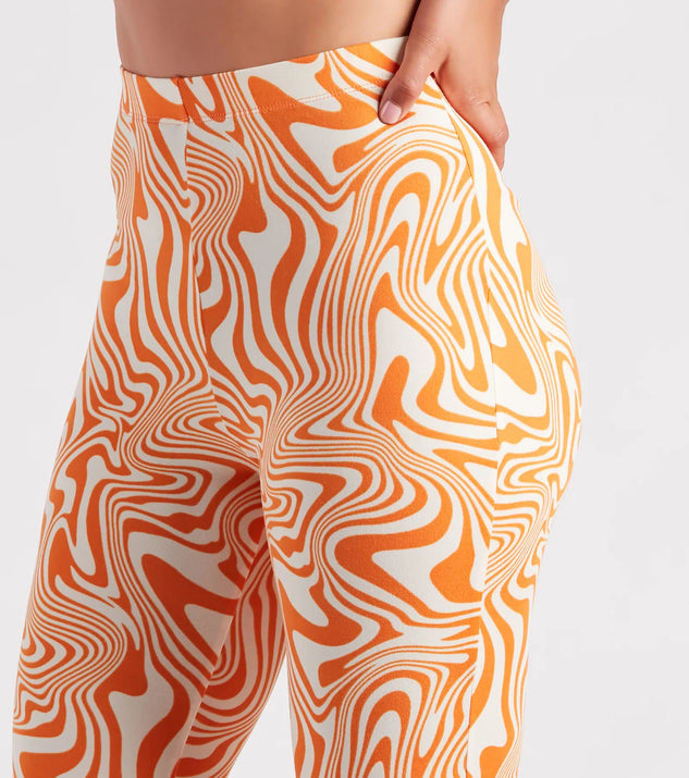 ★GLOWNY★TWIRL FLARE PANTS (WHITE MELANGE)★正規品/直送料込 TWIRL FLARE PANTS (WHITE MELANGE) - GLOWNY