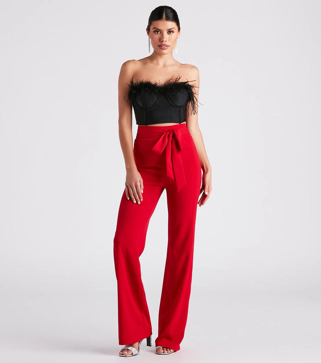 Sealed With Style Tie-Front Pants | Windsor