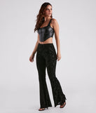 Feeling Fancy Velvet Flare Pants