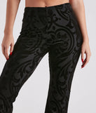 Feeling Fancy Velvet Flare Pants