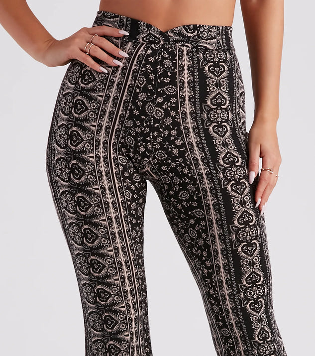 パンツ POPPY JACQUARD HALF FLARE PANTS jacquard half flare pants (blue flower) – POPPY