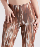 Eye-Catching Allure Printed Flare Pants
