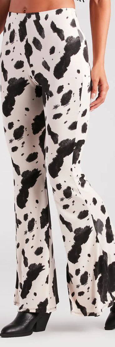 Cowgirl Cutie Printed Flare Pants