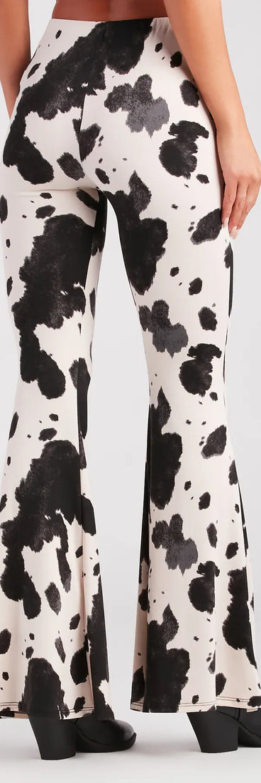 Cowgirl Cutie Printed Flare Pants
