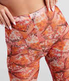 Dreamy Muse Butterfly Print Flare Pants