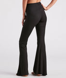 On A Flare High-Rise Knit Pants