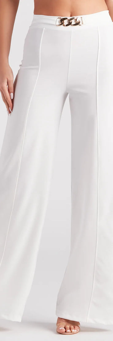 Forever Linked Chain Wide Leg Pants