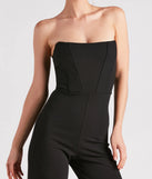 Fit To Perfection Strapless Corset Jumpsuit