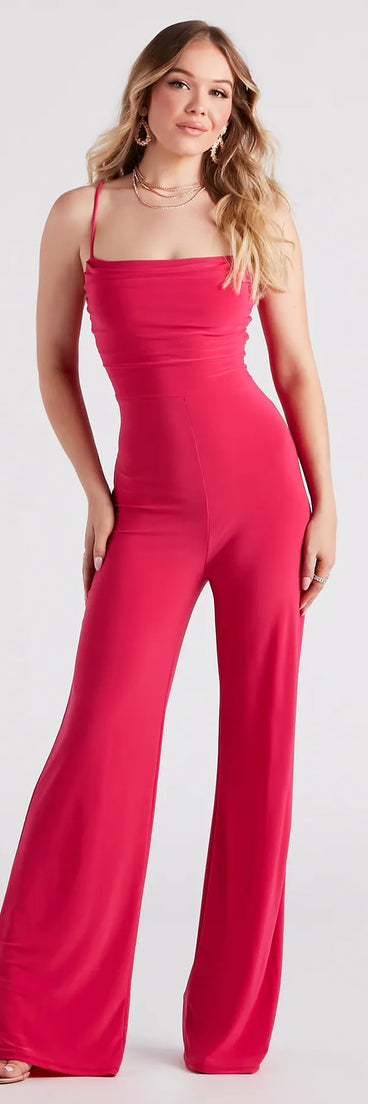 Dressy And Chic Wide-Leg Jumpsuit