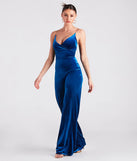 Luxe To The Touch Velvet Chain Strap Jumpsuit