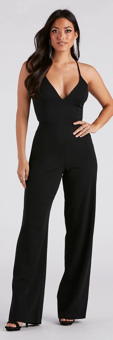 Classic Chic Moment Lace Back Jumpsuit