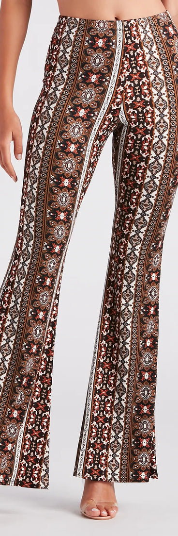 Bohemian Girl High Rise Flare Pants