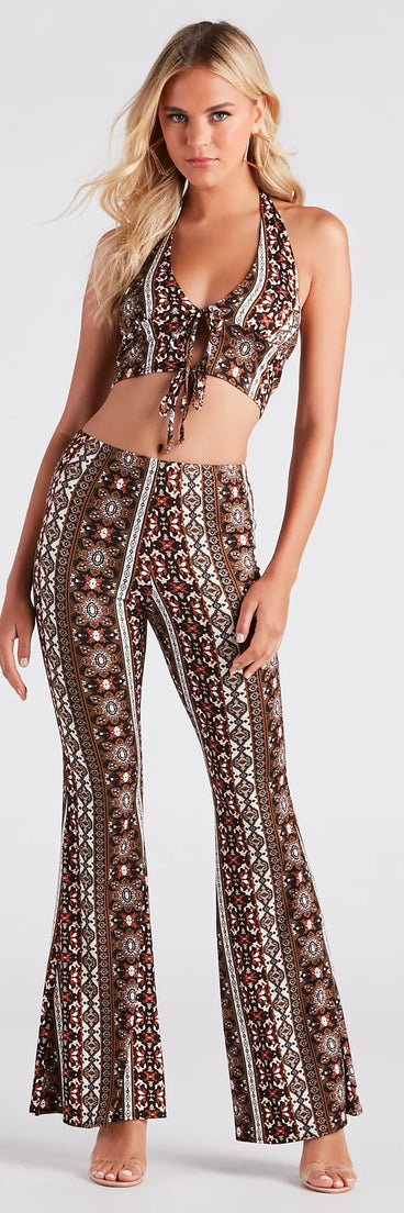 Bohemian Girl High Rise Flare Pants